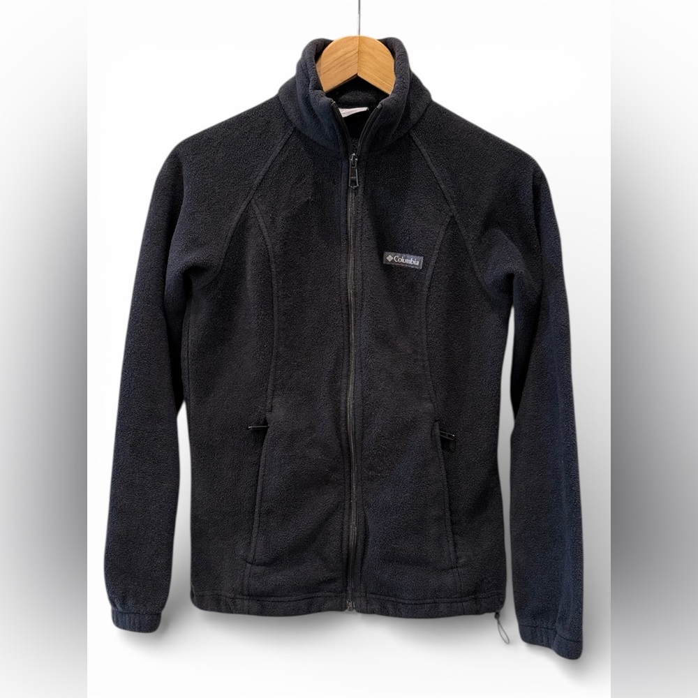 Columbia Women’s Full Zip Fleece Jacket Black Size S | Cozy Outdoor Layer
